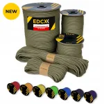 EDCX 4 mm Paracord 550 n&ouml;&ouml;r Boa, 50 m, valmistatud Poolas