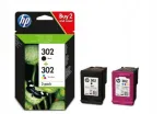 HP 302 X4D37AE tindikomplekt: must ja v&auml;rviline
