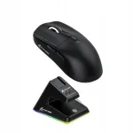 Juhtmevaba m&auml;nguhiir Attack Shark X6, must, kerge, Bluetooth, Type-C