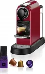 Kohvimasin Krups Nespresso CitiZ XN7415, 19 bar, 1260 W, punane