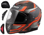 Motorratturi kiiver LS2 FF353 RAPID II, mati oranž/hall, suurus M