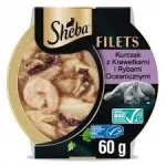 M&auml;rg kassitoit Sheba Filets kanaga ja krevettidega 60g