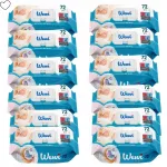 Niisked salvr&auml;tikud beebidele ja lastele Wewi Baby 72 tk x12