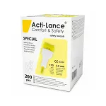 Sterilsed n&otilde;elad ACTI-LANCE Special, 2,0 mm, kollased, 200 tk, HTL