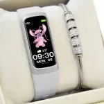 Laste nutikell ja randmerihm SMARTWATCH AMOLED sammulugeja, pulsikell, termomeetriga
