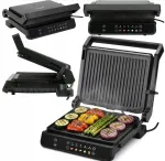 Elektriline grill LUND 2000W, kokkupandav, eemaldatavad plaadid, LED-ekraan