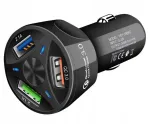 3A USB auto laadija LED ja Quick Charge 3.0 tehnoloogiaga