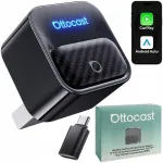 Juhtmevaba adapter Ottocast Mini Core 2026, Apple CarPlay ja Android Auto jaoks