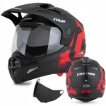 Mootorratturi kiiver Cassida Tour 2.0 Crew, integreeritud, ECE 22.06, topeltklaasiga, XS