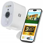 V&auml;line j&auml;relevalvekaamera 4G LTE, 3MP, IP66, PIR andur, kahepoolse heliga, patareitoitega