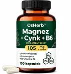 Toidulisand MAGNESIUM + ZINC + VITAMIN B6 Forte, 100 kapslit