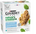 Purina Gourmet Nature's Creations niiske kassitoit kalaga, 8 x 85 g