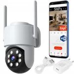 V&auml;lise WiFi IP kaamera TUYA, p&ouml;&ouml;rlev, suumiga, Full HD, nutika tuvastusega