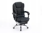Ergonoomiline must kontoritool jalatugiga