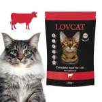 LOVCAT Pure Beef m&auml;rg kassitoit veiselihaga, 100 g
