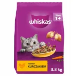 WHISKAS kuivtoit kassidele kanaga, 3,8 kg