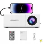 Kaasaskantav 1080P projektor Bluetoothiga, lambiaeg 30000 tundi
