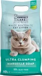 Kassi liiv PERFECT CARE Ultra, t&otilde;mbuv, Marseille seebiga, bentoniit, 10 l