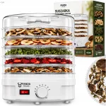 Seenede, puuviljade, k&ouml;&ouml;giviljade ja &uuml;rtide kuivati 600W XXL 5 restiga