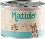 KATIDO konserv kassidele vasikaliha ja k&uuml;&uuml;likuga, 200 g