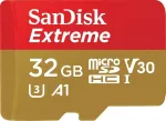 SanDisk Extreme microSDHC 32 GB A1 C10 V30 UHS-I U3 100 MB/s m&auml;lukaart