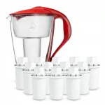 Dafi CRYSTAL LED 2 l punane veekann 12 Classic filtriga