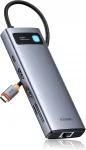 Baseus USB-C kontsentraator 9-&uuml;hes, HDMI, 100W, Ethernet, SD, 3x USB 3.0, h&otilde;bedane