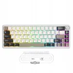 ATTACK SHARK X66 valge mehaaniline klaviatuur