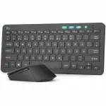 Rii juhtmevaba klaviatuur ja hiir, 2,4 GHz, must, QWERTZ