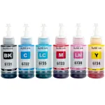 Tindikomplekt EPSON 673 XL, 6 v&auml;rvi, sobib EcoTank L800, L805, L810, L850, L1800 jaoks
