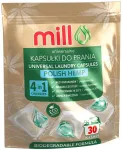 Pesukapslid ECOMILL kanepiga, 30 tk, &ouml;koloogilised, Poola