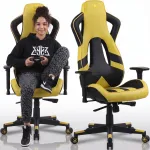 Kontoritool KRAKEN PROFILE, ergonoomiline, kollane, p&ouml;&ouml;rlev