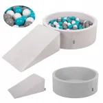 KiddyMoon vahum&auml;ngukomplekt lastele, ruudukujuline 200 palliga, PPZP-OK30D-112