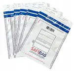 Valge SAFE lukk Safebag, 16 x 24,5 cm, K70, 25 tk.