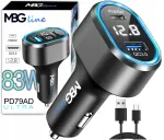 Autolaadija USB C PD 65W QC3.0 voltmeetriga