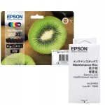 Epson 202XL (C13T02G74010) tindikassetid, 5 tk komplekt + tindi j&auml;&auml;kide konteiner (C13T366100)