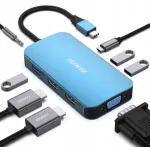 USB-C jagaja BENFEI, 8 porti, s&uuml;learvutitele