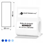 Niimbot B1/B4/B21/B3S/B31 termov&auml;rvilised kleebised, 45x20 mm