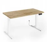Reguleeritava k&otilde;rgusega kirjutuslaud BIM Natural Desk, 140x70 cm, valge/tamme vineer