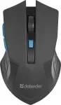 Juhtmevaba hiir Defender ACCURA MM-275, optiline, 6 nuppu, must-sinine
