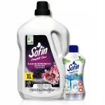 SOFIN pesuainete komplekt mustadele riietele 2,5 l ja pesumasina puhastusvahend 300 ml