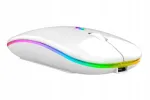 Traadita hiir AK211B, valge, RGB valgustus, 2,4 GHz / Bluetooth, vaikne t&ouml;&ouml;