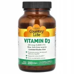 Toidulisand Country Life D3-vitamiin 125 mcg (5,000 TV), 200 pehmet kapslit
