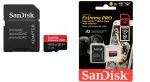 SanDisk Extreme Pro 128GB SDSDXXD-128G-GN4IN 200MB/s m&auml;lukaart adapteriga