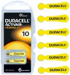 Kuuldeaparaadi patareid DURACELL ACTIVAIR 10 PR70, 6 tk.