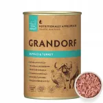 GRANDORF teraviljavaba konserveeritud koeratoit b&uuml;feli ja kalkunilihaga, 400 g