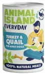 Animal Island koerakonservid kalkuni- ja tikritoiduga, 400 g