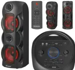 Kaasaskantav Bluetooth k&otilde;lar raadio, kaugjuhtimine, 70 W, LED valgustus, TWS