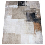 Vaip ruumile, pehme flanell, 140x200 cm, modernne betoonmustriga