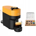 Kapslikohvimasin De&rsquo;Longhi Vertuo Pop Nespresso, must-kollane, 12 kapslit komplektis